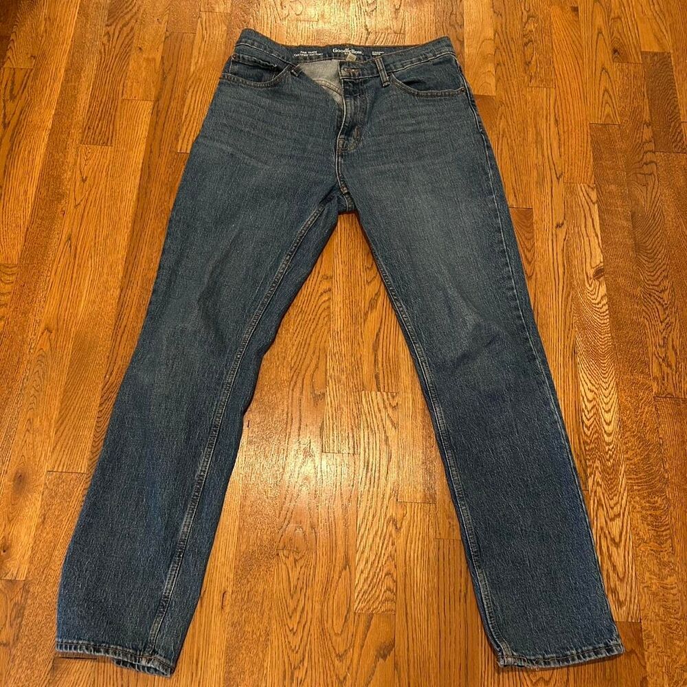 Goodfellow-co Men's Blue and Navy Jeans